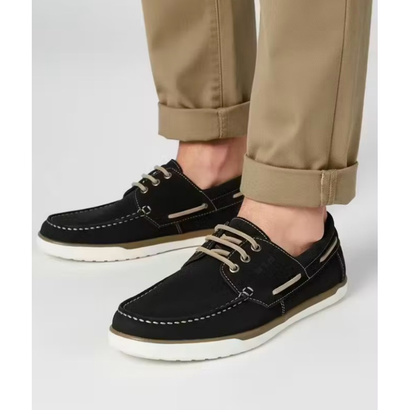 Mocassim Masculino Casual couro legtimo Dockside Confortável Sapato Social Leve Elegante Antiderrapante Tendência 2026