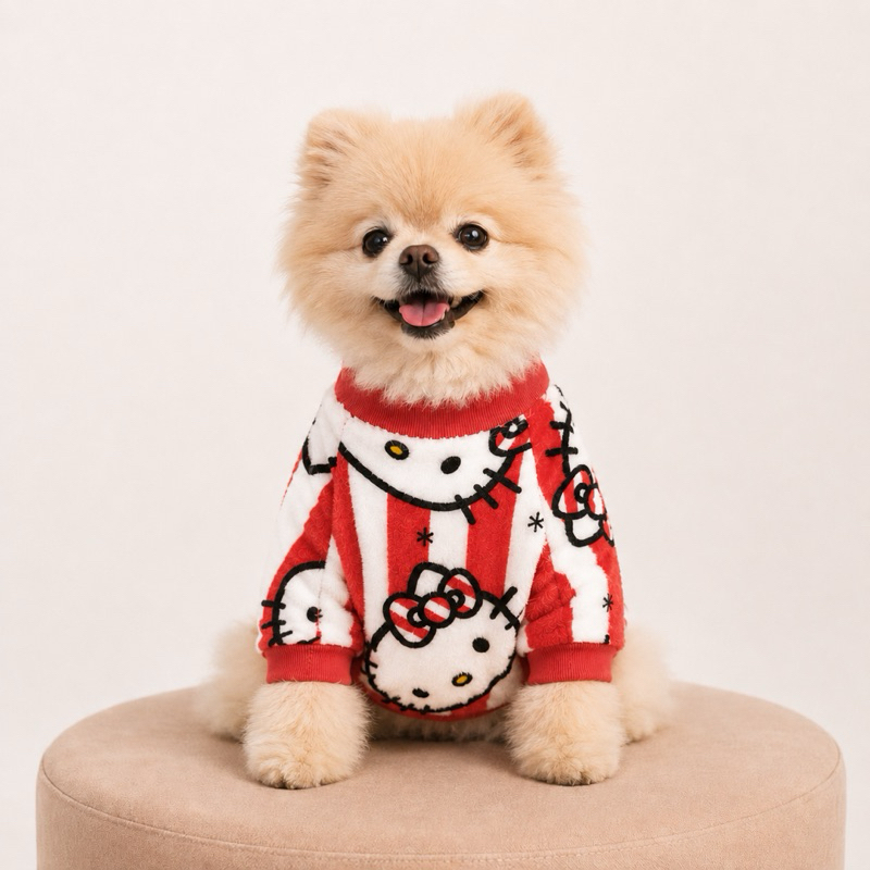 Roupinha de Frio para Pet - Casaco Cães e Gatos Fleece de Pequeno Porte - Casaco para Pet Flanelado