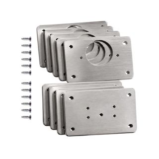 Kit 10/20 Placas Para Reparo de Porta Dobradiça Pen Tech Aço Reforçado Solução Definitiva ALTO