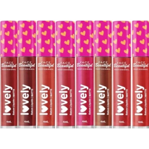 Batom liquido MAtte Vegano Lovely Face Beautiful Profissional