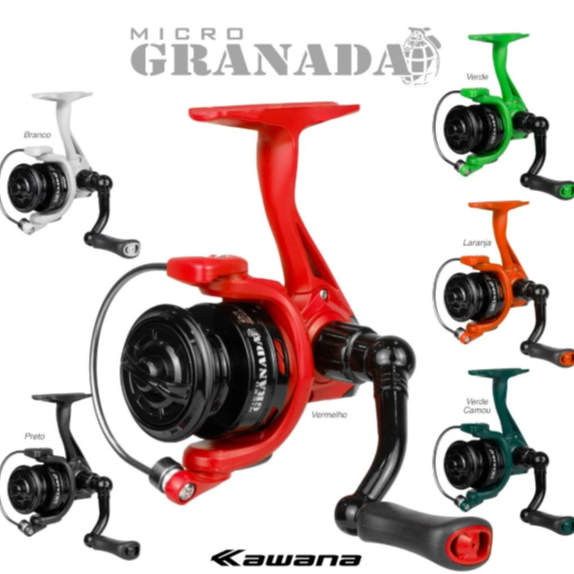 Molinete micro granada ultra light 3 rolamentos