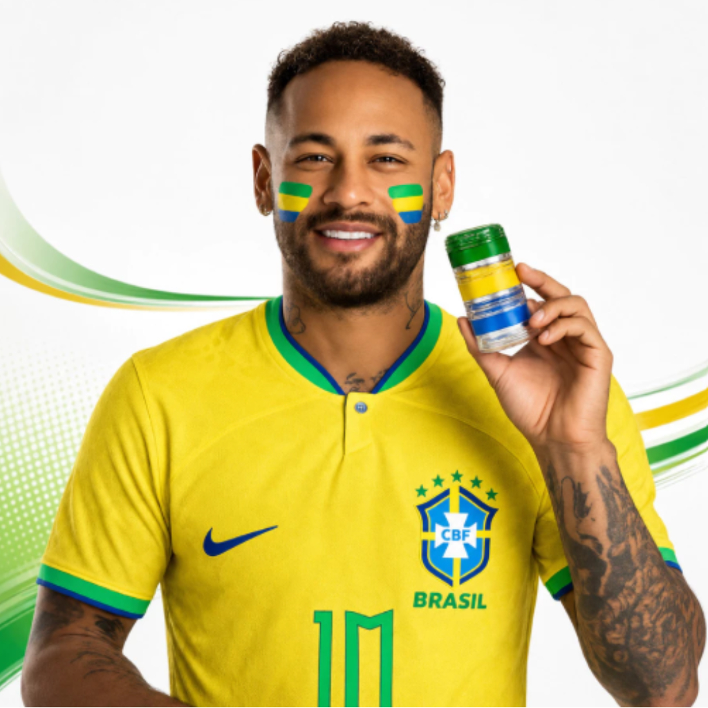 Pintura Facial - Verde, Amarelo e Azul - Maquiagem p/ Torcedor | Praticidade p/ Torcer (Não é Bastão)