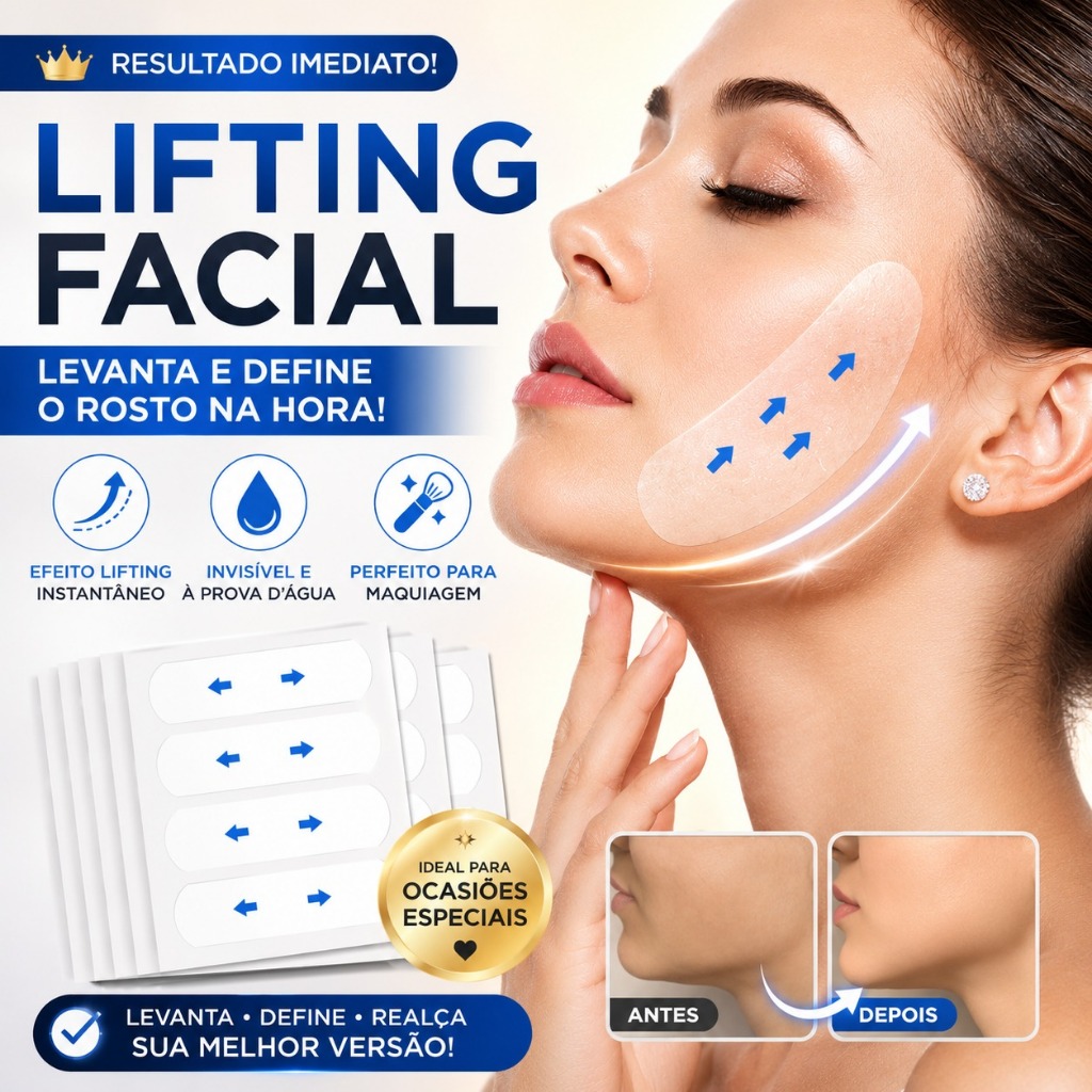 12/20/40/60/80 Adesivo Lifting Facial Fita Invisível Antirrugas Antienvelhecimento Estica A Pele Disfarça As Rugas