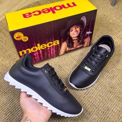 Tênis Sapato Feminino Moleca Street Comfort Leve Moda Inverno Casual