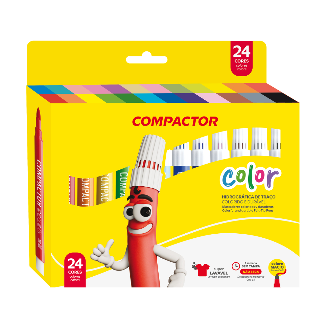 Hidrográfica Compactor Color 24 Cores - Compactor