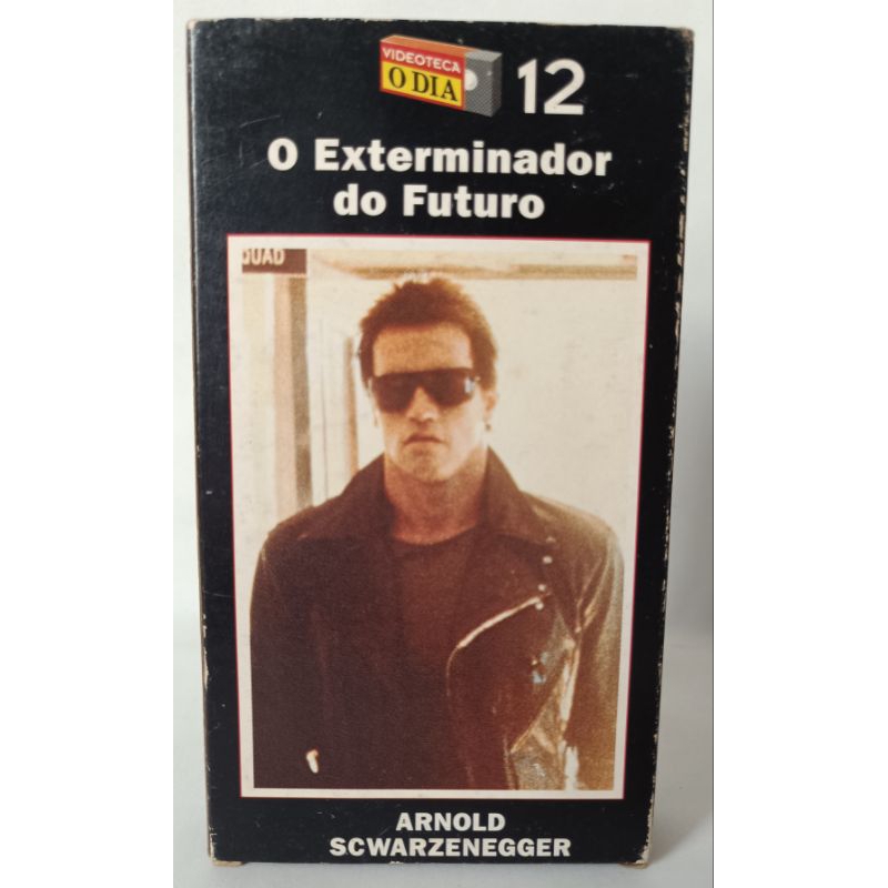 VHS O Exterminador do Futuro com Arnold Scwarzenegger filme ano 1984 Videoteca O Dia clássico raridade colecionador