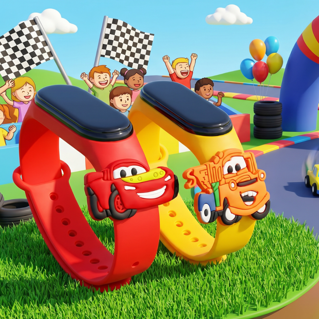 Relógio Digital Infantil Menino Para crianças Carros A prova de água