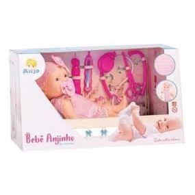 Boneca Bebê Anjinho da Mãe - Anjo Brinquedos. *BEBÊ ESTILO REBORN* REF 2310 São Macios e com Cheirinho de Bebê
