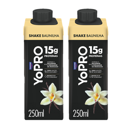Kit YoPRO Bebida Láctea UHT Baunilha 15g de proteínas 250ml
