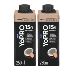 Kit YoPRO Bebida UHT Coco com Batata-Doce 15g de proteínas 250ml