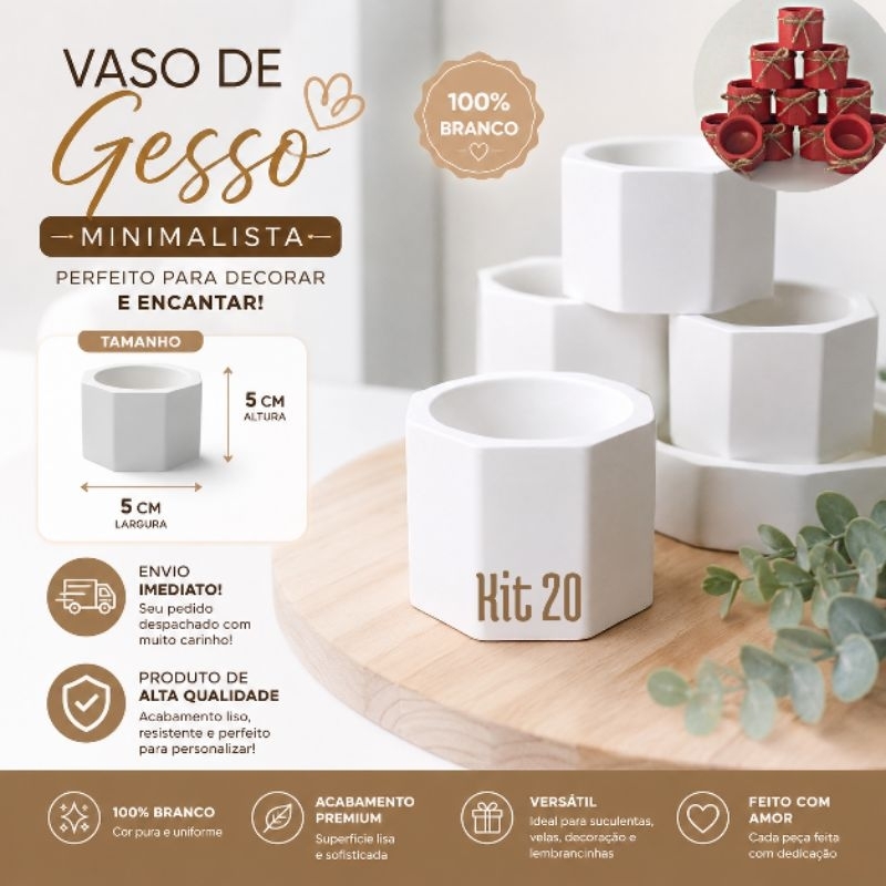 kit 20 Vasinho  ,decoração, festa eventos, chá revelação, lembrancinhas, porta velas