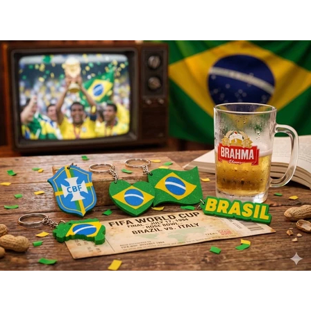 Chaveiro Da Copa Emborrachado Entregamos rápido