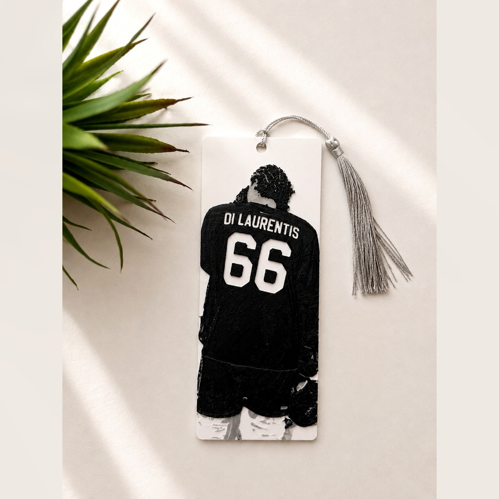 Dean Di Laurentis #66 - Marcador de Página 3D Off Campus - Hockey Jersey Presente Leitora
