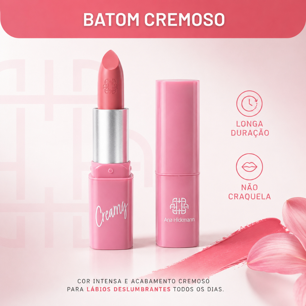 Batom Creamy Lipstick Anne Ana Hickmann