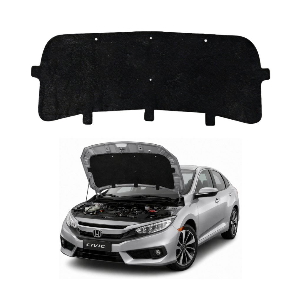 Manta Forro Capô Honda Civic 2017 2018 2019 2020 2021 2022 Autoadesiva Grud Capo Capu Capus Capuz