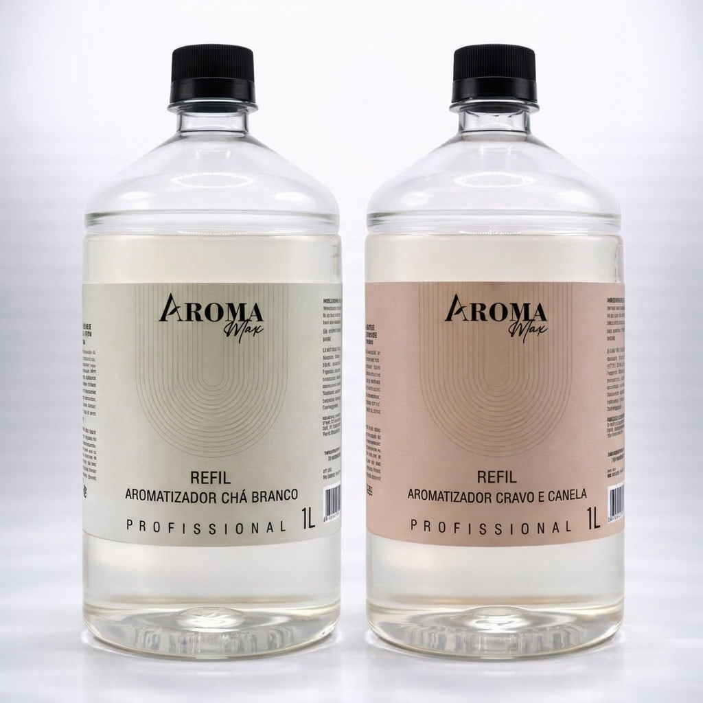 Kit Refil Aromatizador 2 Litros Aroma Max Alta Fixação Premium Aroma Variedade Casa Perfumada Cheiro