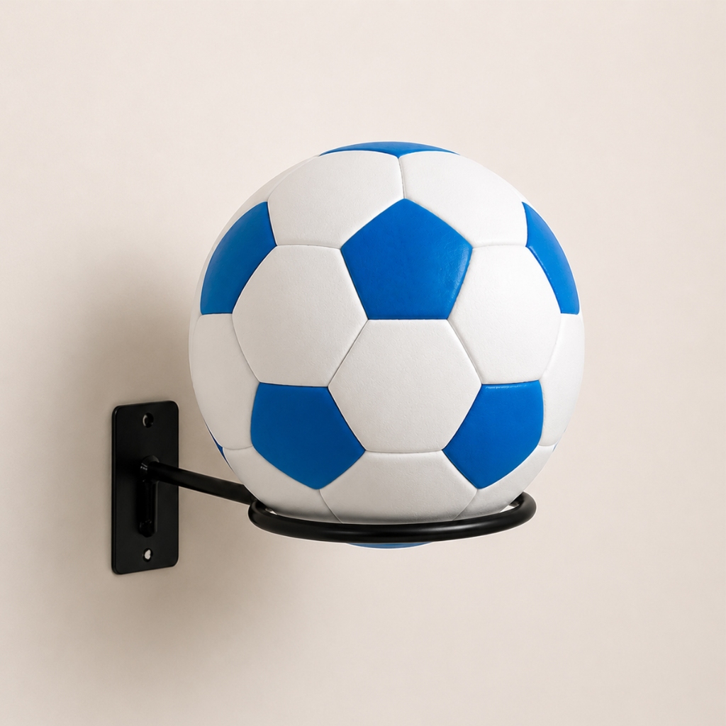 Suporte Bola Futebol Basquete Vôlei + Parafusos e Buchas Aço Reforçado 14x14cm