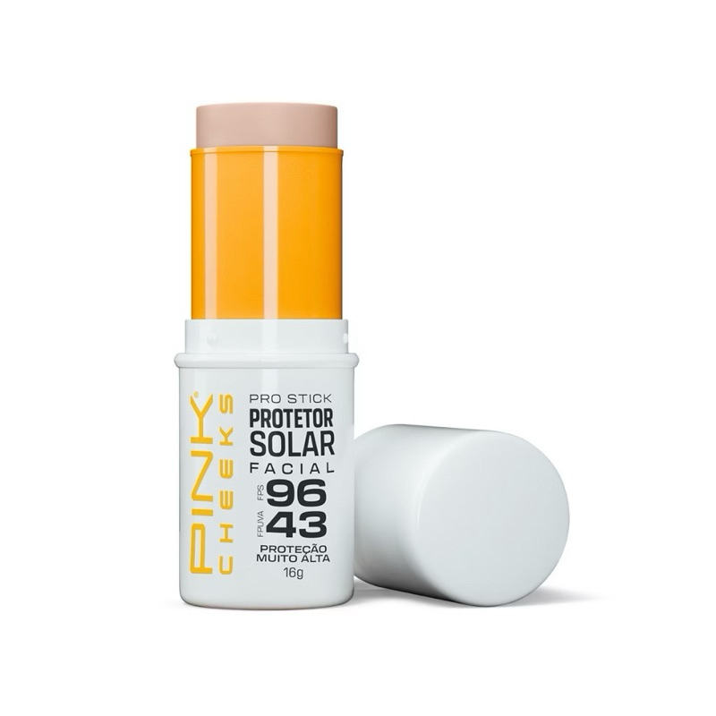 Protetor Solar Facial Pink Cheeks Pink Stick FPS90 - Original Novo Sem Caixa