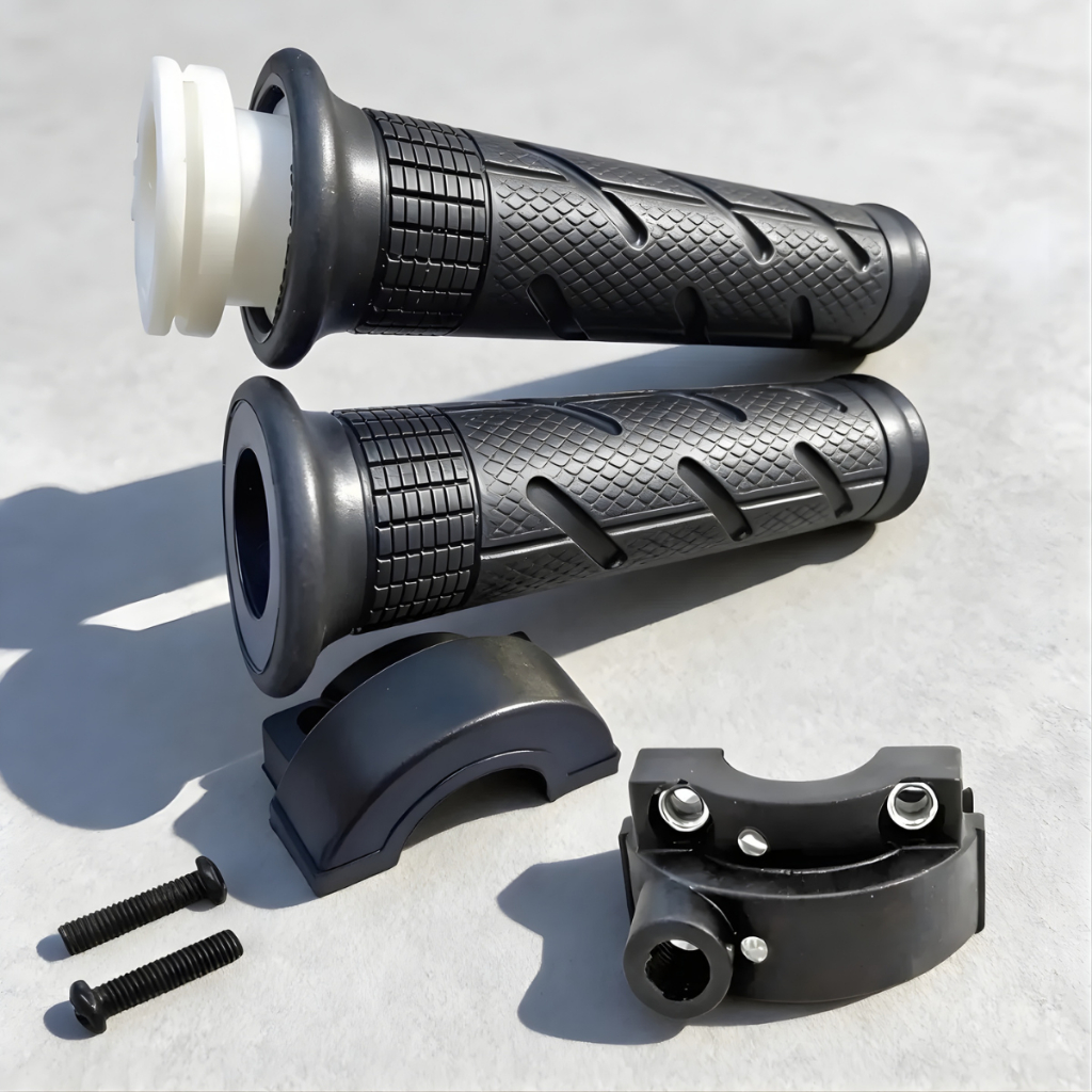 Kit Manopla Acelerador de Silicone Macio para Honda CG 125, 150 Fan, Titan, Biz e Bros
