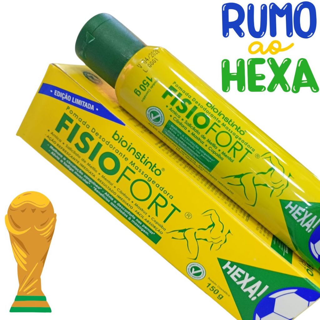 Pomada Massageadora Hexa Bio Instinto 150g Original Alívio Muscular Relaxante Corporal