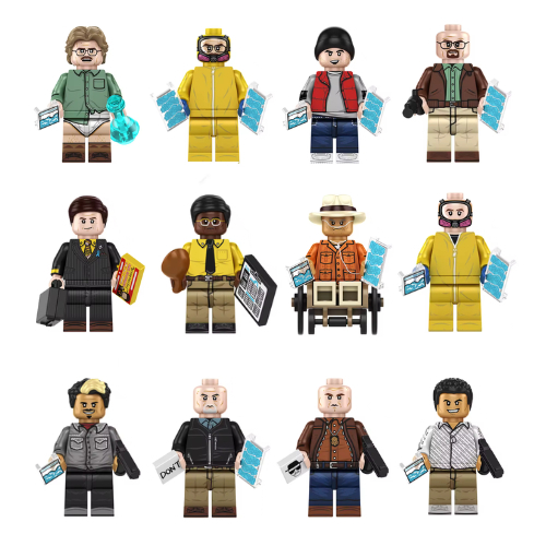 Lego Bloco de Montar Minifigure Breaking Bad Seriado
