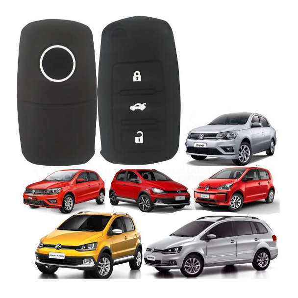 Capa de Chave Canivete Carro Vw VolksWagen Gol, Voyage, Up, CrossFox, SpaceFox, Bora, Jetta, Tiguan