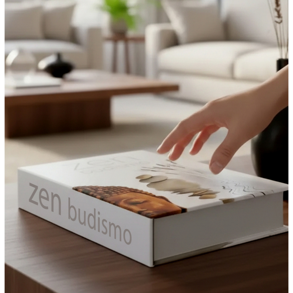 Zen Budismo Caixa Decorativa Livro Fake Porta Objetos