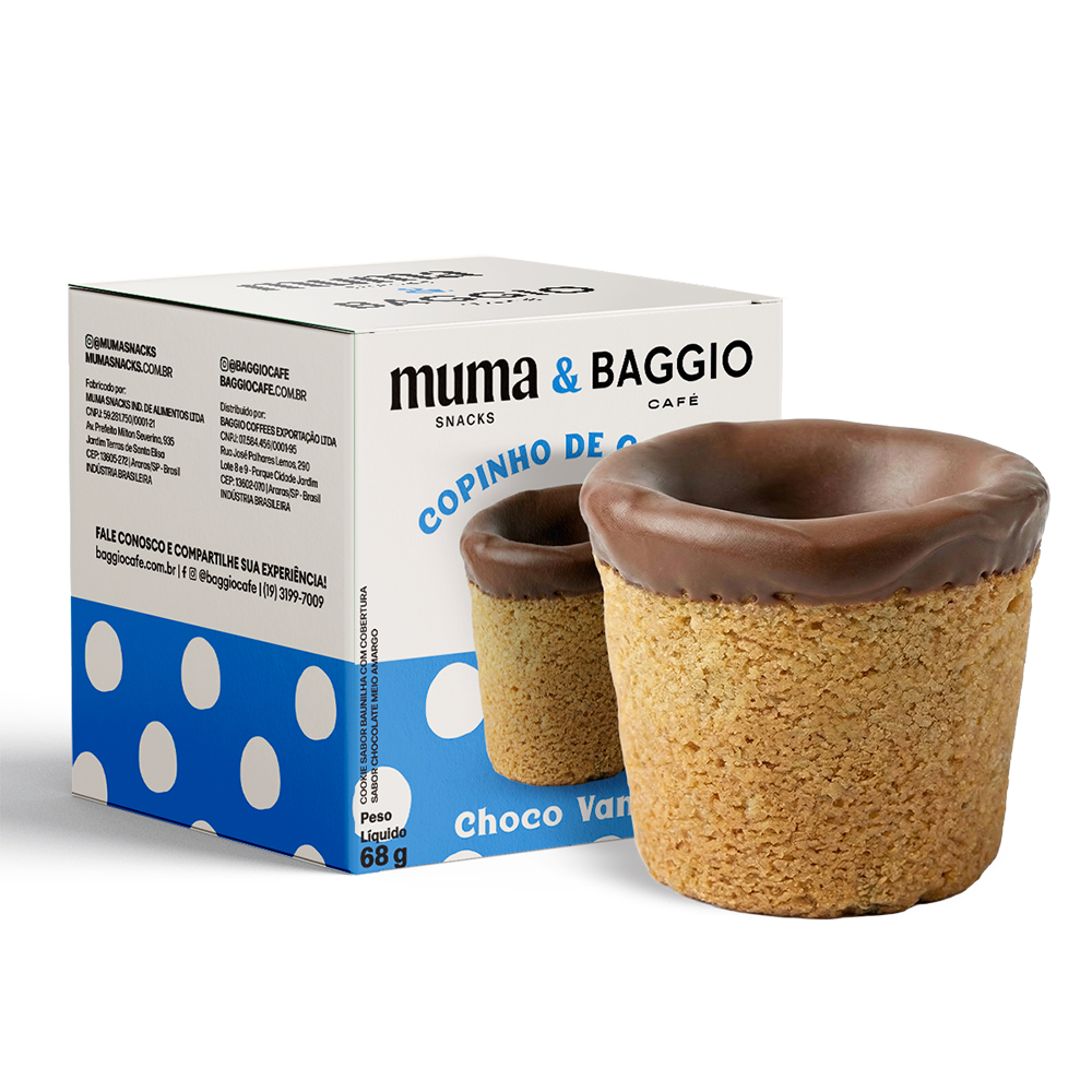 Copinho de Cookie Sabor Choco Vanilla 68g - 1 unidade