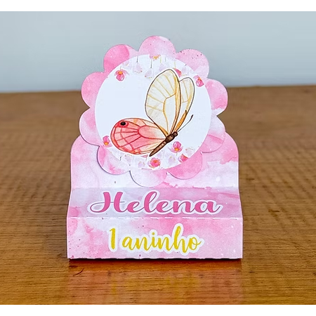 ENVIO RÁPIDO | Porta Bis Duplo | Lembrancinha | Aniversário | Festa Infantil | Jardim das Borboletas | Jardim Encantado