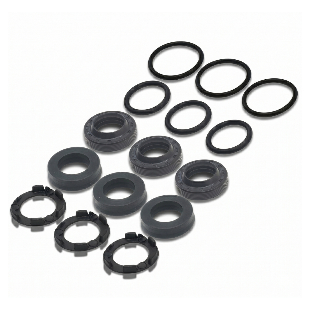 Kit Vedação Reparo Gaxeta Retentor Lavadora Wap 4100 Premium BravoTekna Hl2200 Hlx170 Bricotech Abw2100g Coyote Vulcan