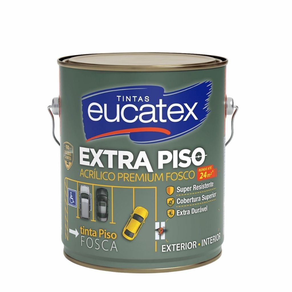 Tinta Eucatex Extra Piso 3,6L Alta Resistência Fosca
