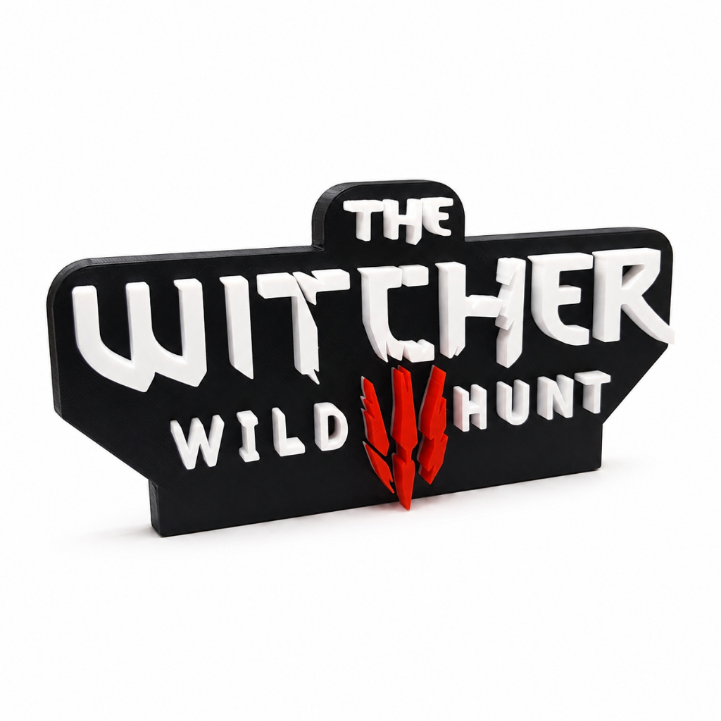 ⚔️ Placa The Witcher Wild Hunt Decorativa 3D Premium Gamer RPG
