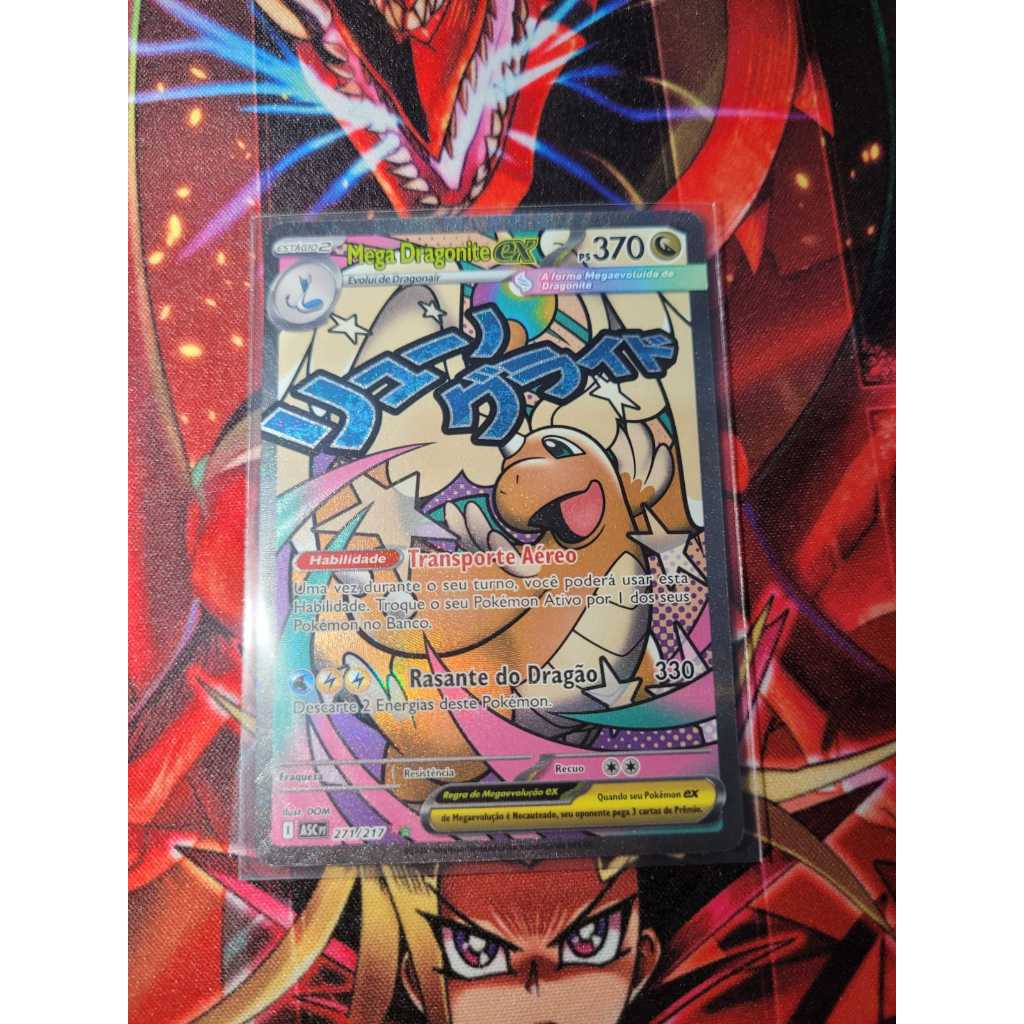 Mega Dragonite ex - Raridade Mega Attack - Herois Excelsos - Pokemon! Original Copag!
