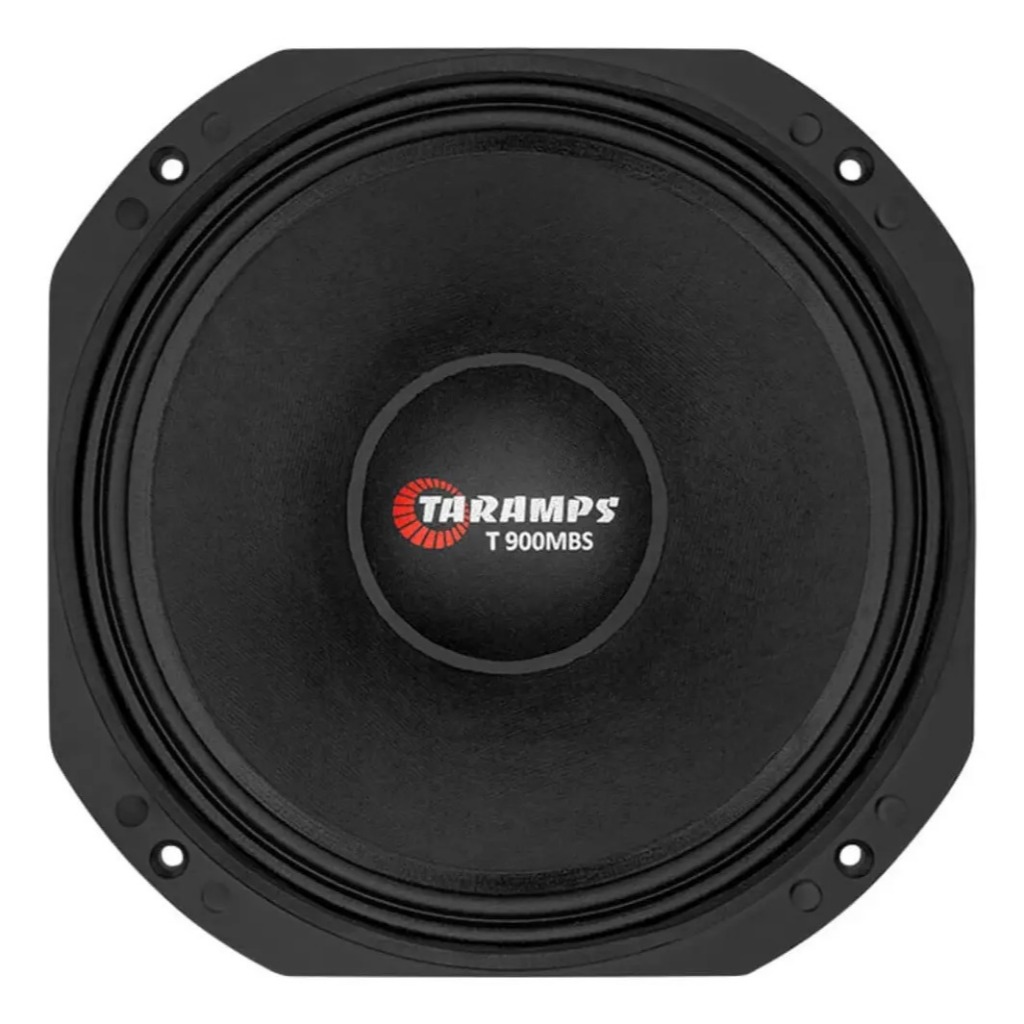 Alto Falante Medio Grave Taramps T900MBS 900W 450RMS 10 Polegadas 6 Ohms 7 Driver T900 MBS Som Auto