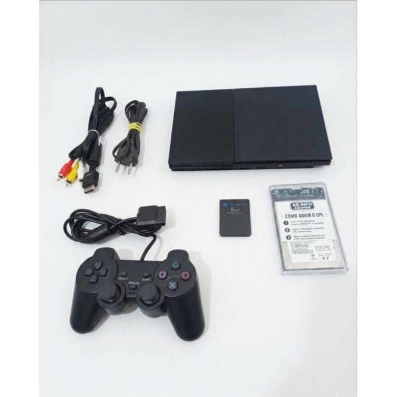 Ps2 Slim OPL + Hd 250Gb com 65 jogos Completo