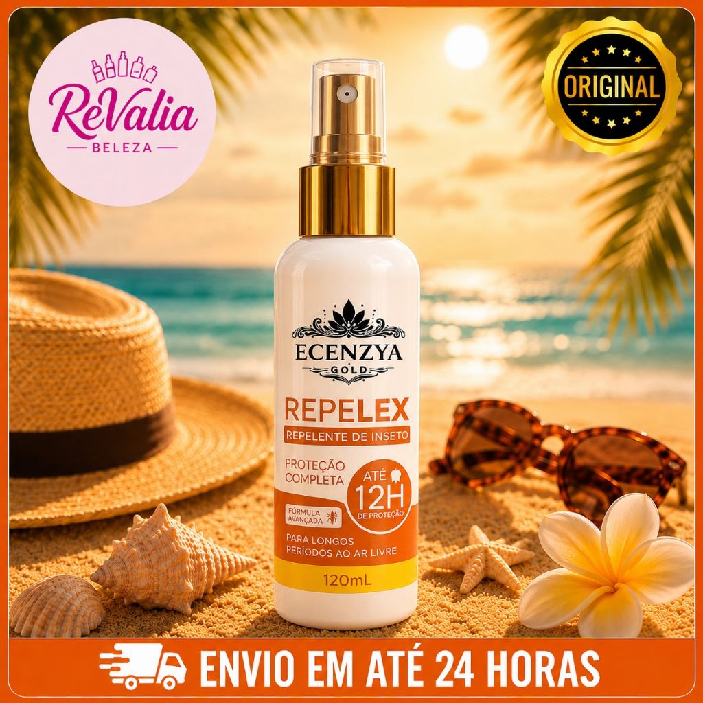 Repelente de Insetos Ecenzya Gold 12h Proteção Completa 120ml