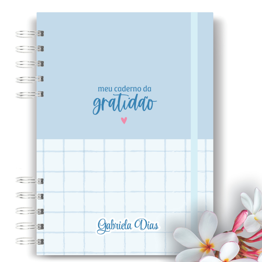 Imagem Caderno da Gratidão Personalizado 💖 | Diário de Gratidão A5 | Capa Dura | Autocuidado e Reflexão
