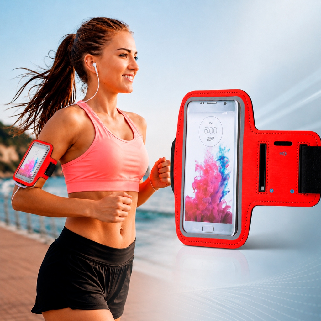 Suporte Esportiva Braçadeira Academia Caminhada Corrida Exercício Capa Celular Braço