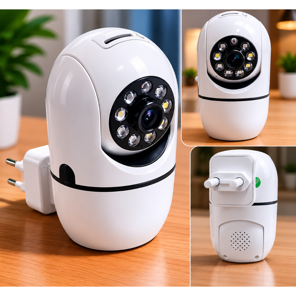 Câmera Tomada Segurança- Wifi 360 Câmera IP Infravermelho Sem Fio com Visão ambiente interno e externo - app ICSEE