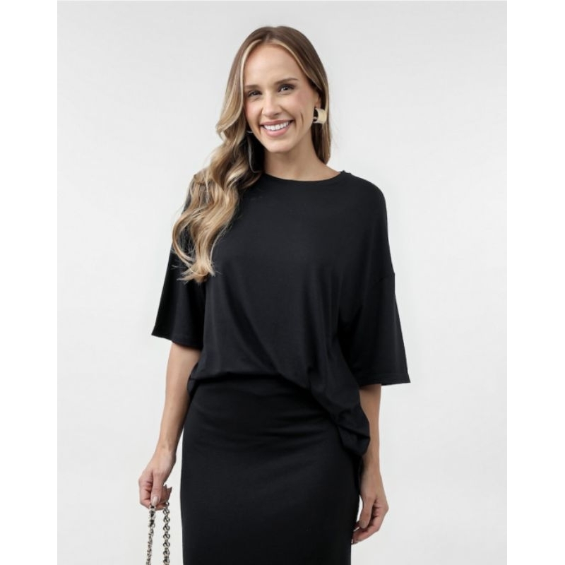 camiseta básico feminino liso camisa feminino ampla com viscose moda feminina roupa feminino.