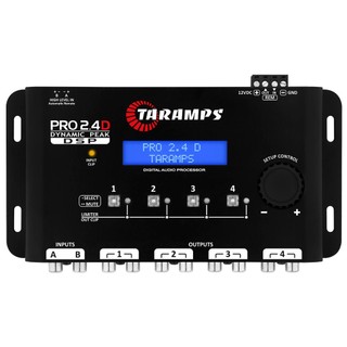 Processador Digital Taramps Pro 2.4D Dynamic Peak Equalizador Dinamico Limiter RMS e Pico Crossover