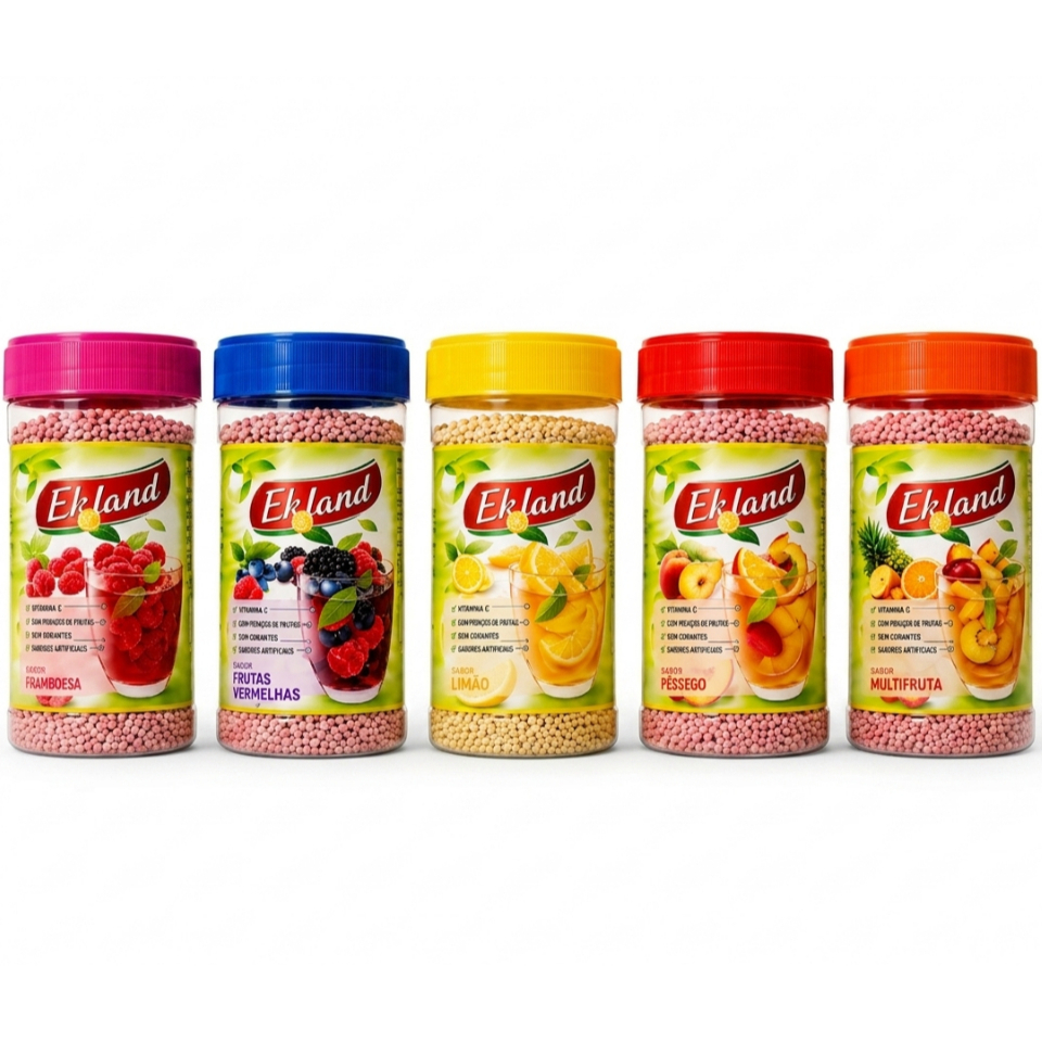 Chá Granulado Ekland 350g | 100% Original | Sabores Diversos