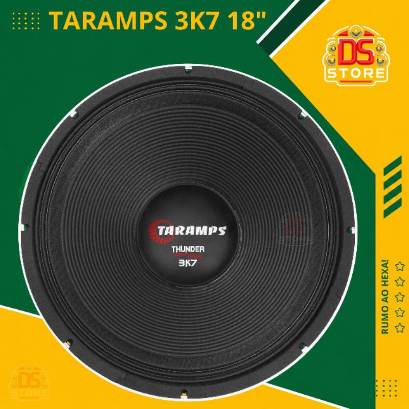 Alto falante 18 polegadas Taramps thunder bass 3k7 de 1200W RMS 4 ohms