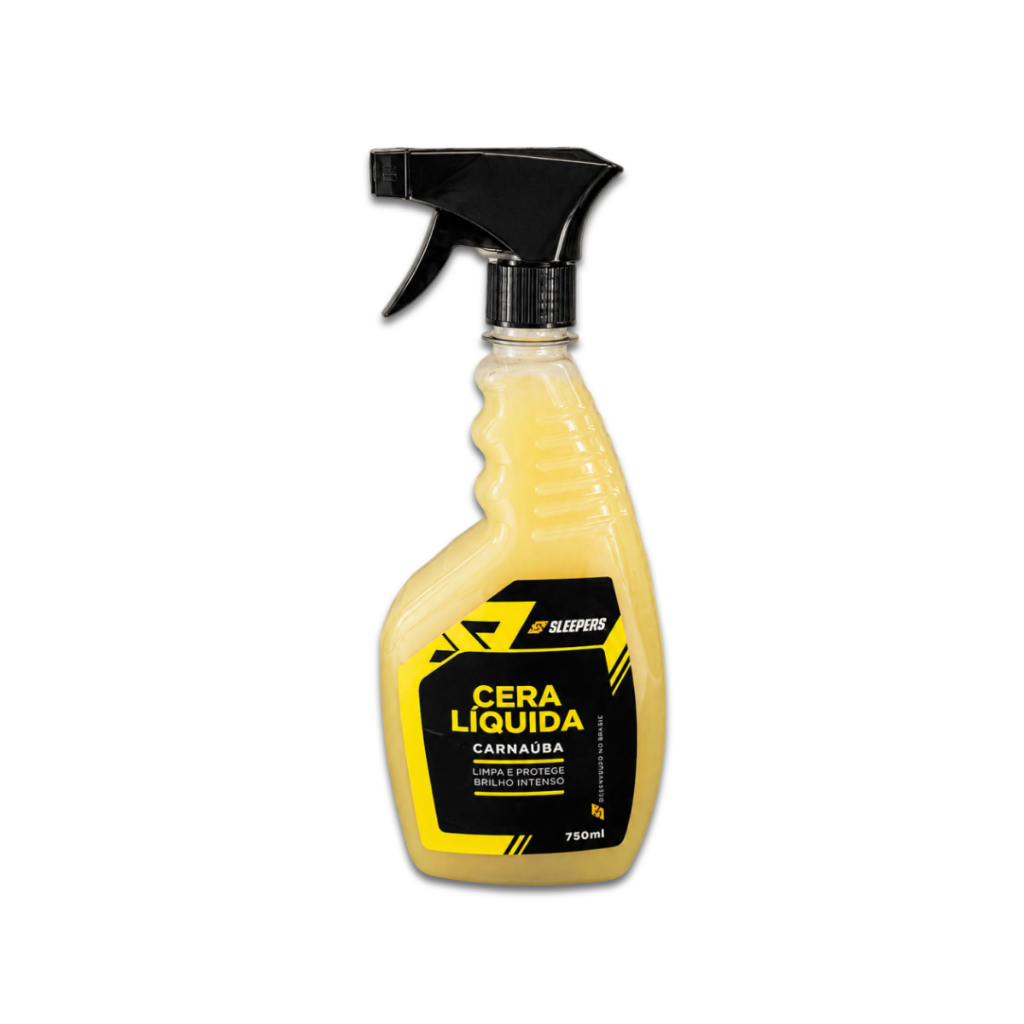 Cera Líquida Automotiva Carnaúba 750ml Sleepers Brilho Intenso Proteção Pintura Carro Moto