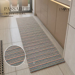 Passadeira Tapete Grande 100% Algodão Lavável em Máquina - Cozinha Corredor Quarto Sala