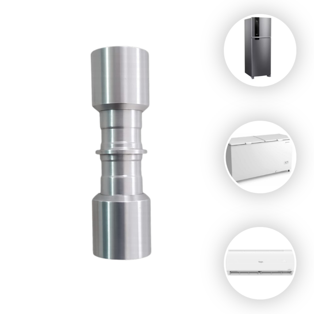 Junta Lokring 5/16 (8mm) x 5/16 (8mm) Alumínio - União de Tubos para Refrigeração e Ar Condicionado
