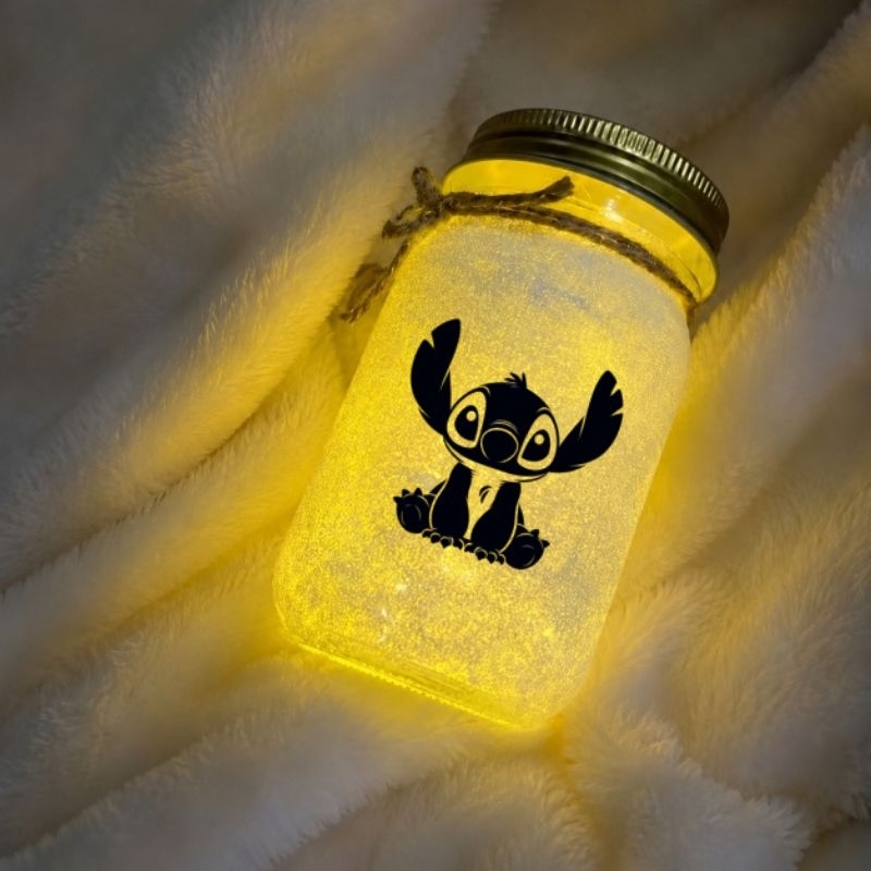 Luminária Stitch luz LED Lamparina Decoração Festa e Presente Disney