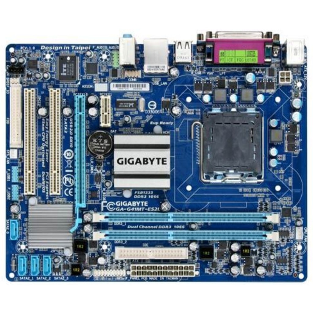 Placa Mãe (LIGA MAS NÃO DÁ VIDEO) Gigabyte GA-G41MT-ES2L DDR3 LGA775 (Para Reparo)