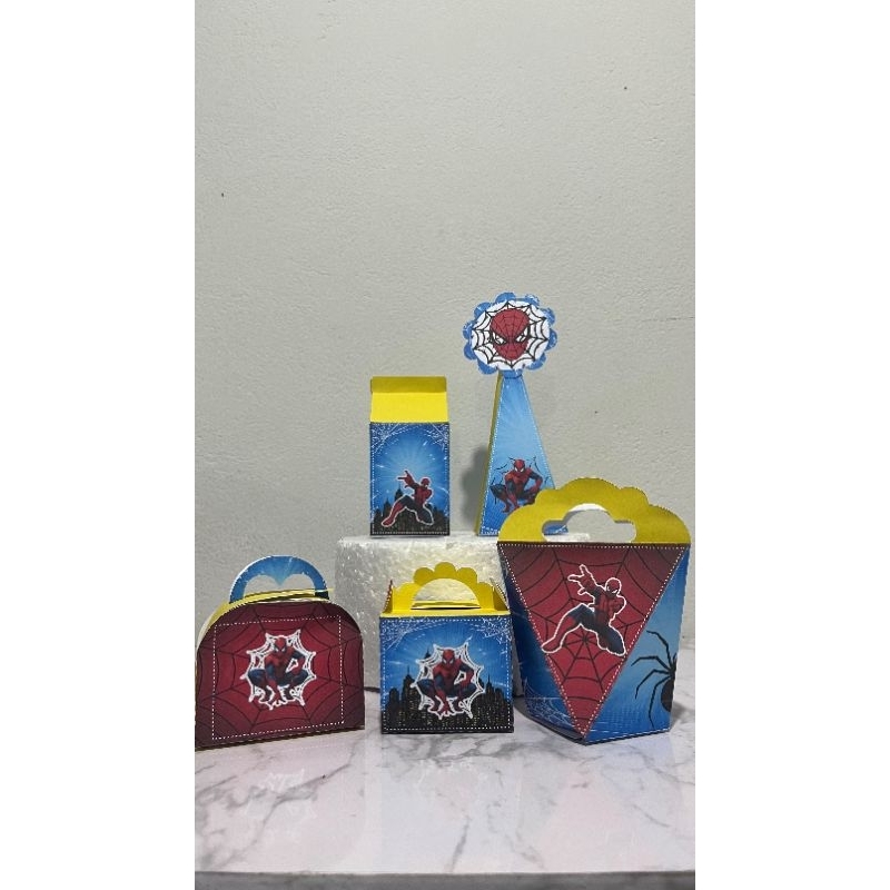 kit 12 unidades caixinhas personalizadas homem aranha - lembracinhas - festas - aniversário
