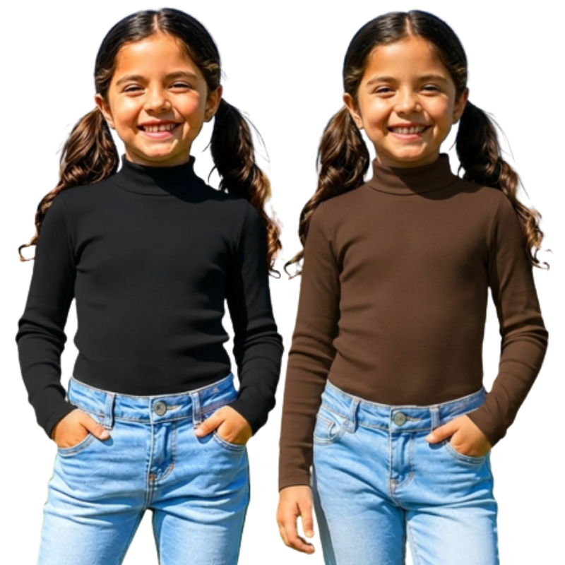 Kit 2 Cacharrel Infantil no Suplex Inverno Segunda Pele Moda Kids do 2 ao 10